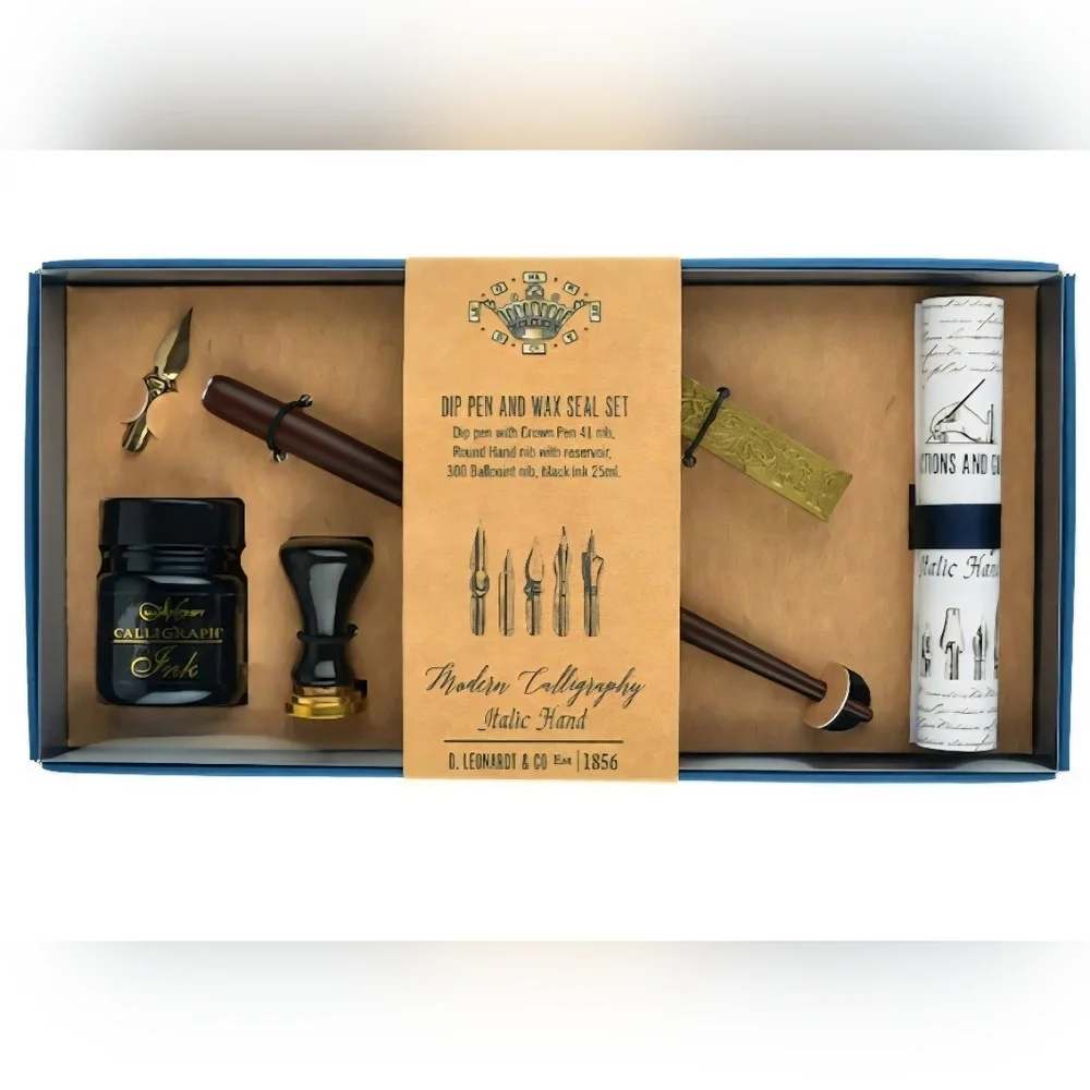 ❤️BUY 2 GET 1 FREE Manuscript Pen and Mini Seal Set, Retail Price $40.99 USD